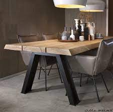 Solid oak dining table & metal legs. 110 Best Steel Table Ideas Steel Table Metal Furniture Steel Furniture