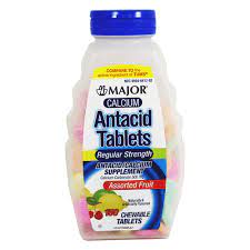 Calcium Antacids Chewable Tablets With Assorted Fruit Flavors 150 Count Fruit Flavored Mixed Fruit Flavors