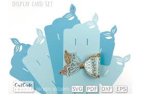 Download Mermaid Hair Bow Display Card Svg Template 1155977 Cut Files Design Bundles