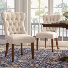 No need to forego comfort for aesthetics; Nailhead Dining Chairs Wayfair