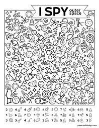 free printable i spy outer space game paper trail design