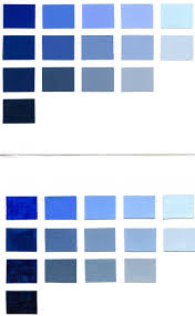 Blue Color Chart In Color