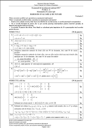 Subiecte bac matematica pentru examenul de bacalaureat. Bacalaureat 2017 Subiectele Si Baremele De Corectare La MatematicÄƒ Europa Fm