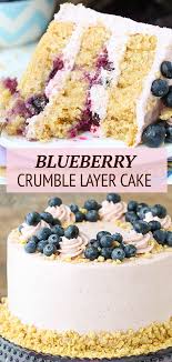 Blueberry Crumble Layer Cake Best Blueberry Cake Recipe Recipe Blueberry Cake Recipes Cake Recipes Blueberry Crumble