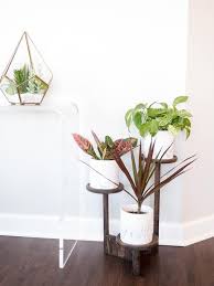 3 Tier Wooden Plant Stand With 3 Ceramic 7 Pots Modern Indoor Planter Wooden Plant Stands Plant Stand Indoor Plant Stand