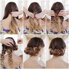 Creative Ideas Diy Easy Braided Updo Hairstyle Icreativeideas Com Follow Us On Facebook Www Faceb Long Hair Styles Medium Hair Styles Easy Braided Updo