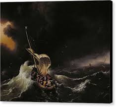 It is a dramatic depiction of the 'calming the storm' miracle done by jesus. Pin On Old Smokie Louge