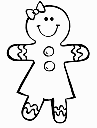 This coloring page was posted on wednesday, december 7. Cute Gingerbread Man Coloring Page Novocom Top