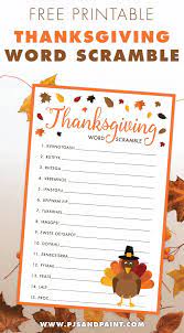 Maybe you would like to learn more about one of these? Thanksgiving Word Scramble Free Printable Thanksgiving Activities