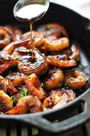 Honey Garlic Shrimp Skillet Recipe Recipes Seafood Recipes Healthy Recipes