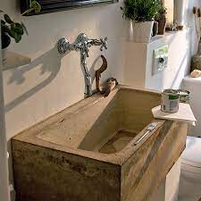 Our works build in concrete wertwerke long washbasin with slant waschtisch betonoptik. Do It Yourself Waschbecken Aus Weissem Zement Ndr De Ratgeber