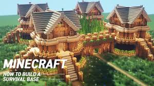 Minecraft Large Oak Survival Base Tutorial How To Build In Minecraft Minecraft House Tutorials Minecraft Buildings Minecraft Houses Survival