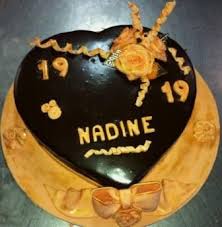 19th Chocolate Heart Cake With Orange Roses And Bow 19th Birthday Cakes Birthday Cake Chocolate Chocolate Heart Cakes