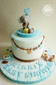Elephant Themed Baby Shower Cake Cake By Happy Little Cakesdecor