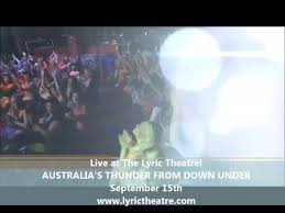 Thunder from down under seating. Australia S Thunder From Down Under Show The Lyric Theatre