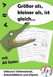 Grosser Kleiner Als Und Gleich Mit Ali Gator Inklusive Arbeitsblatter Tafelmaterial Und Clipart Unterrichtsmaterial Im Fach Mathematik In 2020 Geschichten Zum Vorlesen Unterrichtsmaterial Arbeitsblatter