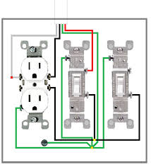 Parallel relationship is more complicated compared to series one. What Is The Proper Way To Wire A Light Switch Fan Switch And Receptacle In One Box Home Improvement Stack Exchange