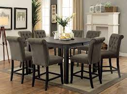The charleston counter height dining set is priced at $944.99. Cm3324bk Pt 54 Gy 9pc 9 Pc Gracie Oaks Sania Iii Antique Black Finish Wood Counter