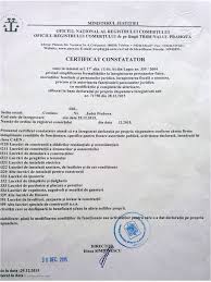 Inregistrare registrul comertului :j40/8073/08.06.2018 adresa : Certificatul Constatator Privind Autorizarea Functionarii