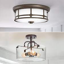 Flush mount home depot kitchen lighting. Flush Mount Lighting Semi Flush Mount Lighting