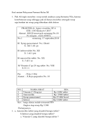 10.berikan contoh suspending agent yang berasal dari alam! Soal Uts Pelayanan Farmasi Kelas Xi Pdf