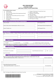 Https Www Aia Com Sg Content Dam Sg En Docs Form Library Change Form Without Health Declaration Pdf