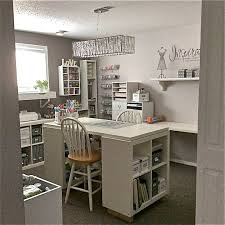 If you have ever wished you could craft with your friends, you've gonna love this ikea craft room idea from my blue bike 101. My New Craft Room March 3 15 Craft Room Decor Basement Craft Rooms Sewing Room Design