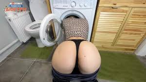 Do you need any laundry? MILF Stepmom Stuck In Washing Machine