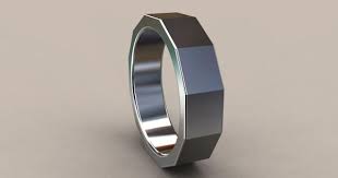 Silver 6mm Mens Wedding Band 925 Sterling Silver 12 Sided Wedding Ring Perfect For A Mechanic Clean Sharp Looking Ring Nut Bolt Ring Mens Wedding Bands 6mm Mens Wedding Bands