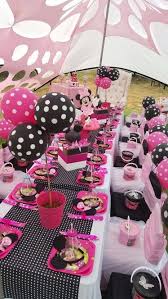 Table Setup 1st Birthday Birthday Minnie