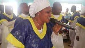 Busola Oke in her church CCC Jesuko Parish
