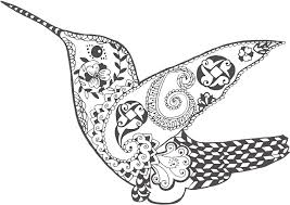 Download Black Bird Png Grey Bird Hummingbird Mandala Svg 2082725 Vippng