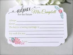 Advice For The Bride Bridal Shower Advice Cards Set Of 12 Etsy In 2021 Bridal Shower Advice Cards Bridal Advice Cards Groom Card