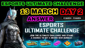 The tournament has a massive prize money of 21.5 lakh rupees and was streamed on the free fire official bangladesh youtube channel. Day 2 Esports Ultimate Challenge Answer 13 March Free Fire Ffbc Ffic All Questions To Answer 100 Youtube