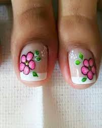 75 ideas de diseños de uñas con flores decoradas para aprender hacer paso a paso. Decoracion De Unas De Los Pies Con Flores Unas Decoradas
