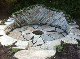 Dry Stone Fire Pit Outdoor Fire Pit Cheap Outdoor Fire Pit Stone Walls Garden