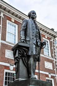 Washington was the first washington was persuaded to attend the constitutional convention in philadelphia and oversaw the monument is made of marble, granite, and bluestone gneiss and is the world's tallest obelisk. George Washington Statue At Independence Hall 1753 Pennsylvania State House Philadelphia Pa George Washington Statue Independence National Historical Park Historic Philadelphia