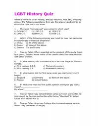 As much as our body needs exercise, our brain also requires some working out from time to time. Lgbt History Quiz