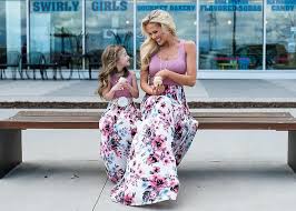 Abiti da sposa per matrimonio civile. Abiti Madre E Figlia Abiti Senza Maniche Abito Lungo Abiti Abbinati Fruugo It