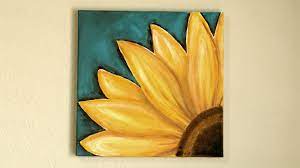 Sunflower painting imágenes y fotos de stock. Sunflower Painting Tutorial For Beginners Painting With Red