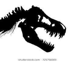 Skeleton Of Tyrannosaurus Rex T Rex Skull And Neck Vector Vector Images Tyrannosaurus Rex Skeleton Silhouette