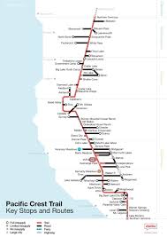 Users can subscribe to email alerts bases on their area of interest. Very Cool Subway Style Map Of The Trail With Common Resupply Points Pacificcresttrail