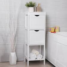 Songmics Bathroom Floor Cabinet Multifunctional Bathroom Storage Organizer Rack Stand Wi Bathroom Floor Cabinets Bathroom Shelves Bathroom Storage Organization