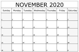 Calendars are in our daily essential list so you can not be able to be working without calendars. Free November 2020 Printable Calendar Templates