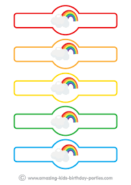 Rainbow Kids Party Ideas Flamalar Gokkusagi Hediye Etiketleri