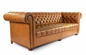 Victorian georgian irish brown leather chesterfield sofa lion hairy paw feet. Tobacco Brown Leather Chesterfield Sofa