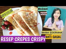 Kalau yang nggak punya crep. Resep Crepes Crispy Teflon Crepesteflon Dapurelviliam Idebisnis Resepcrepes Youtube