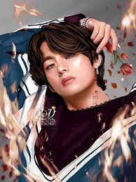 Ver más ideas sobre bts dibujo, fanart, bts fanart. Damla á´®á´± On Twitter Taehyung Fanart Bts Fanart Bts Drawings