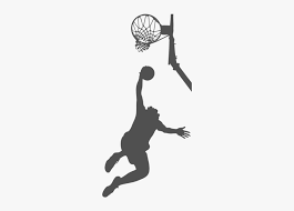Maybe you would like to learn more about one of these? Slam Dunk Basketball Clipart Clip Art Black And White Basketball Player Silhouette Hd Png Download Kindpng