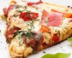 Quiche Sans Pate Tomate Mozza Recette Pate Tomate Tomates Mozza Recette